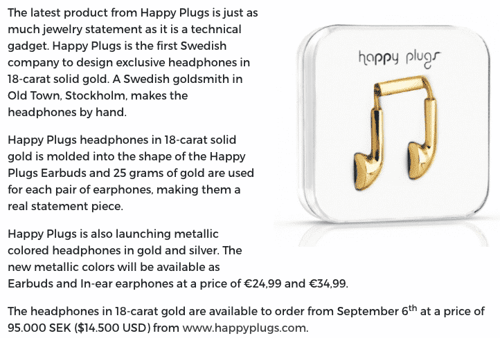 Unique Selling Points | Corporate Comms | Doctor Spin Happy Plugs got its fair share of publicity from making these earphones.